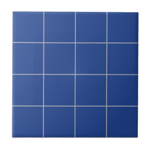 Azulejo Royal Blue Thin Grid Tile