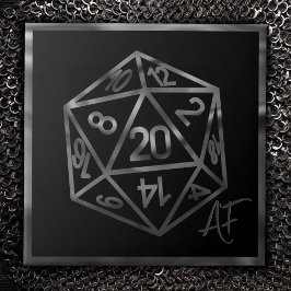 Azulejo RPG Crit AF | Fantasía Tabletop Retro Gamer Dice
