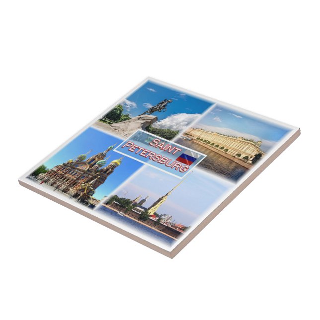 Azulejo RU003 SAINT PETERSBURG, Rusia, Europa, (Lado)