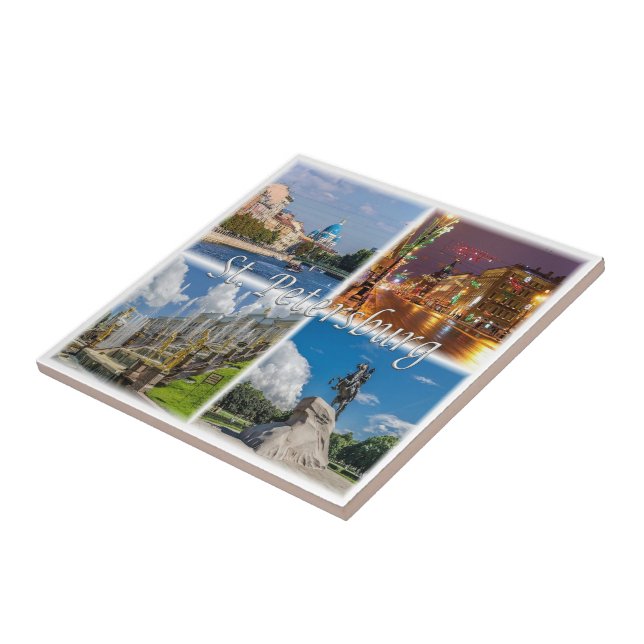 Azulejo RU006 SAINT PETERSBURG, Rusia, Europa, (Lado)