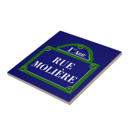 Azulejo Ruda Moliere, placa de calle de París