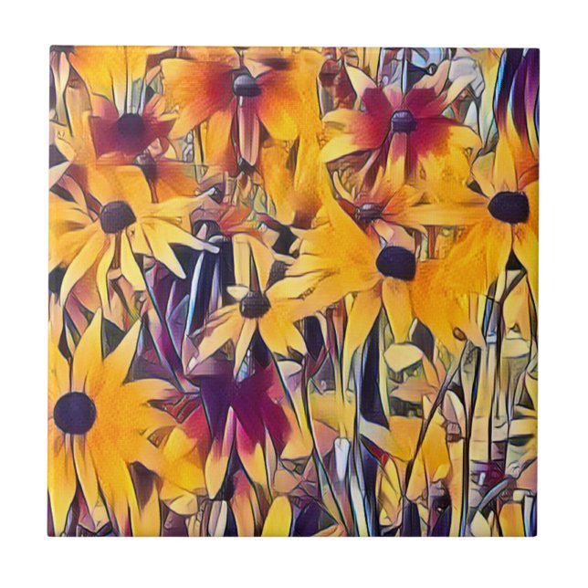 AZULEJO RUDBECKIAS (Frente)