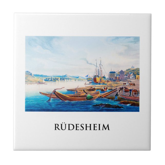 Azulejo Rüdesheim, Alemania 01B (Frente)