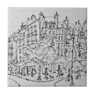 Azulejo Rue de Conde   Jardin du Luxembourg, París