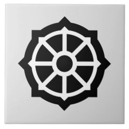 Azulejo Rueda de Dharma (Budismo, hinduismo)