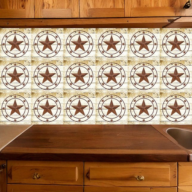 Azulejo Rueda de estrella rústica (Subido por el creador)