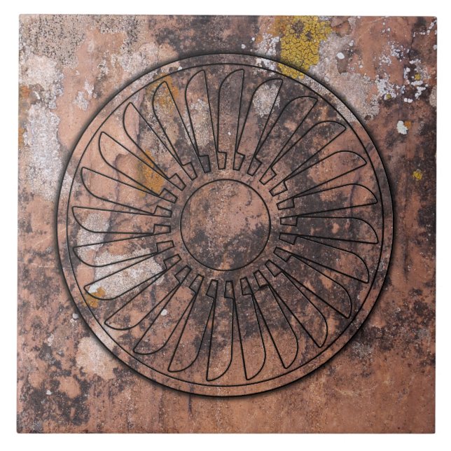 Azulejo Rueda de pluma (Frente)