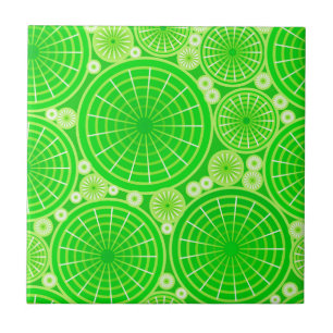 Azulejo Ruedas anidadas - verde lima