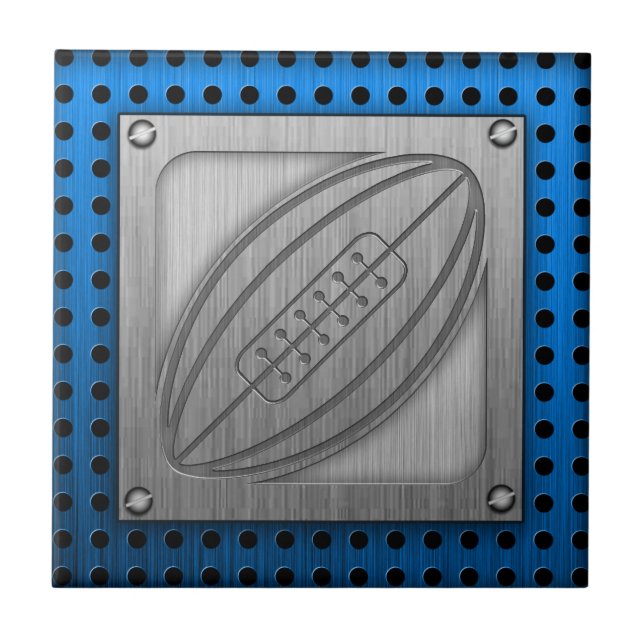 Azulejo Rugbi cepillado de la Metal-mirada (Frente)