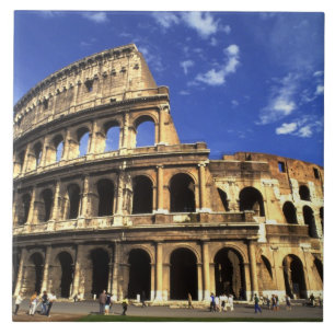 Azulejo Ruinas famosas del Coliseo en Roma Italia