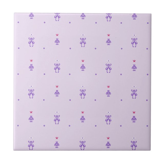 Azulejo Runas de Hada de Lavanda  (Frente)