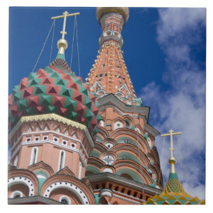 Azulejo Rusia, Moscú, Plaza Roja. St. Basil 5