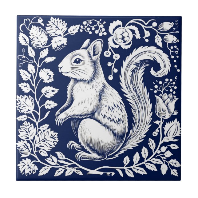 Azulejo Rústica Ardilla Cerámica (Frente)