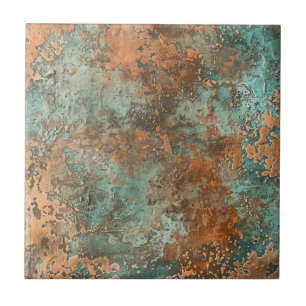 Azulejo Rústica metálica del cobre Patina