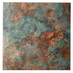 Azulejo Rústica metálica del cobre Patina