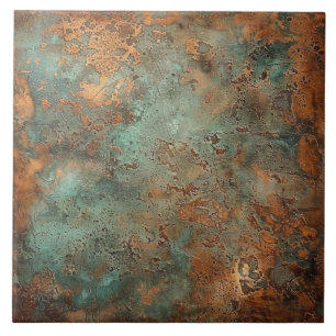 Azulejo Rústica metálica del cobre Patina