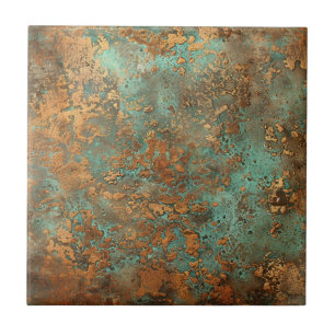 Azulejo Rústica metálica del cobre Patina