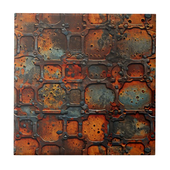 Azulejo Rusty Iron Ceramic Tile (Frente)