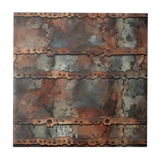 Azulejo Rusty Iron Ceramic Tile (Frente)