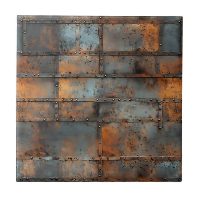 Azulejo Rusty Iron Ceramic Tile (Frente)