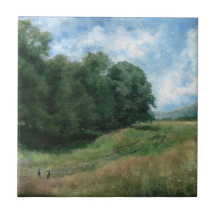 Azulejo Ruta panorámica del campo - Diseño de paisajes vin