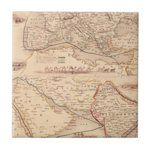 Azulejo Ruta terrestre a la India