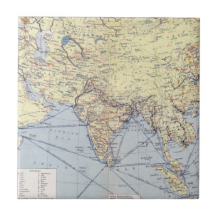 Azulejo Rutas comerciales comerciales el Asia del Sur