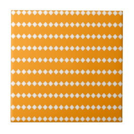 Azulejo Sabana Dorada Africana Naranja y Marfil Geométrico