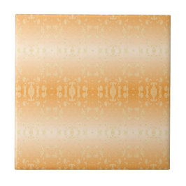 Azulejo Sabana Dorada Africana Naranja y Marfil Geométrico