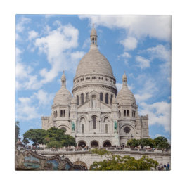 Azulejo Sacre Coeur en la colina de Montmartre - París, Fr