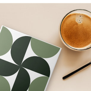 Azulejo Sage Green Mid Century Patrón moderno