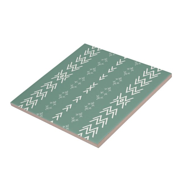 Azulejo Sage Green Mud-Cloth (Lado)