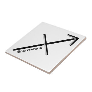 Azulejo SAGITTARIO, Diseño abstracto del Rótulo Zodiaco,