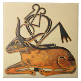 Azulejo Sagrado Toro Egipcio 3D 3