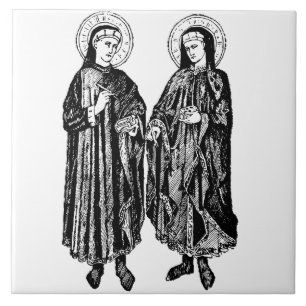 Azulejo Saints Cosmas and Damian de Bicci di Lorenzo