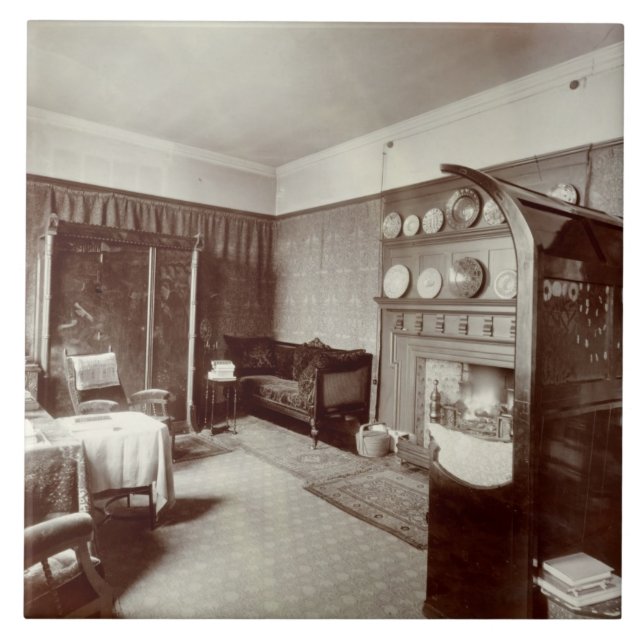 Azulejo Sala de estar, casa de Kelmscott, Londres, 1896 (Frente)