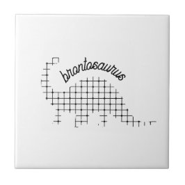 Azulejo Sala de Niños Brontosaurus Dinosaur