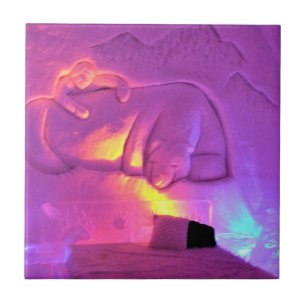 Azulejo Sala de Osos Polares en Hotel de Glace, Quebec, Ca