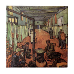 Azulejo Sala del Hospital en Arlés por Vincent van Gogh