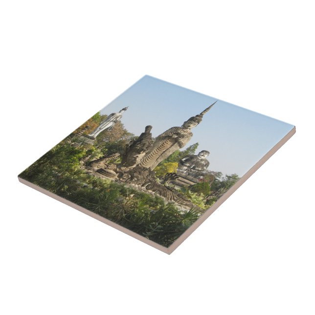Azulejo Sala Keo Kou, Nong Khai, Tailandia (Lado)