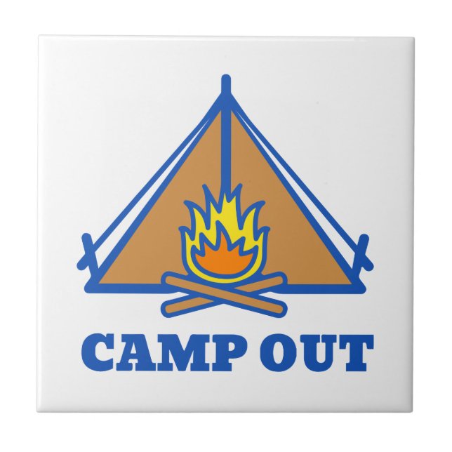 Azulejo Salida de campamento (Frente)