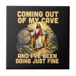Azulejo Saliendo de mi cueva La resurrección de Jesús