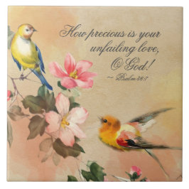 Azulejo Salmo 36:7 Cuán precioso es tu amor inquebrantable