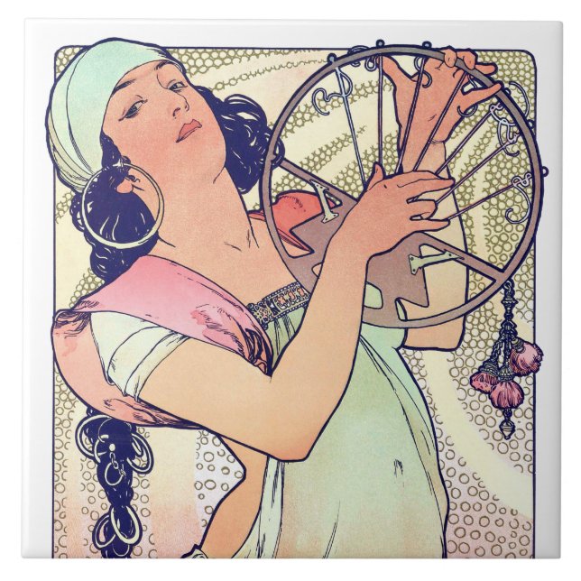 Azulejo Salome, Alphonse Mucha (Frente)