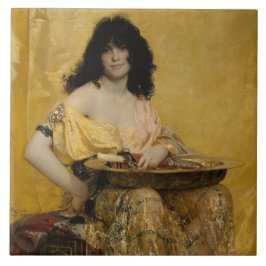 Azulejo Salomé (retrato femenino) (de Henri Regnault)