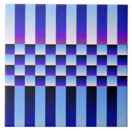 Azulejo Salto de verano y caída de noche (chequeros y band