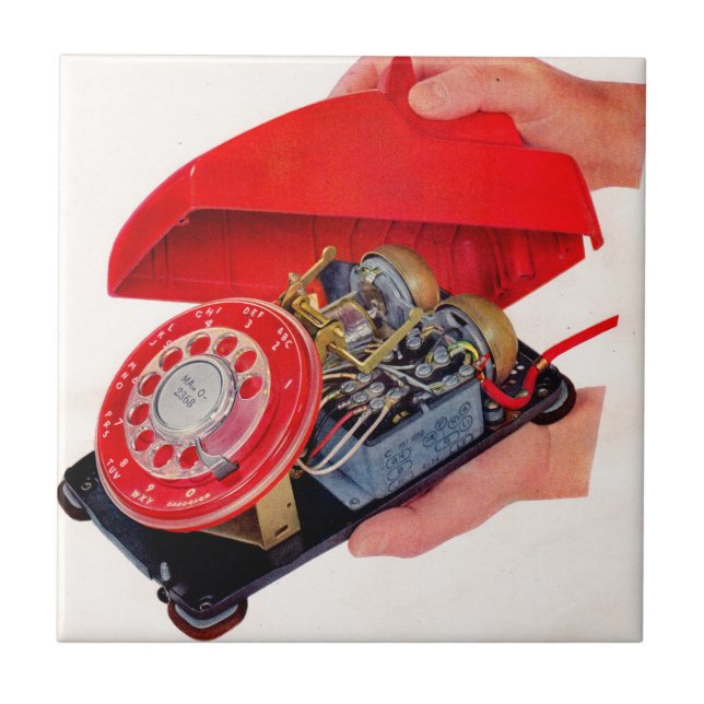 Azulejo saltos de teléfono revelados (Frente)