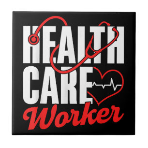 Azulejo Salud gratuita para el trabajador de la salud Salu