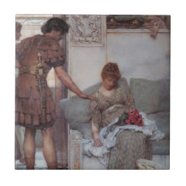 Azulejo Saludo silencioso (por Lawrence Alma-Tadema)