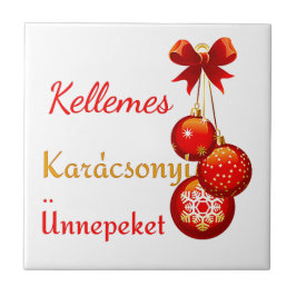 Azulejo Saludos de Navidad húngaro
